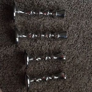 Silver Candle Stick Holders